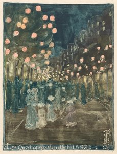 Dzień Bastylii autorstwa Maurice Prendergast