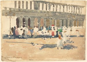 Caffè Florian w Wenecji autorstwa Maurice Brazil Prendergast