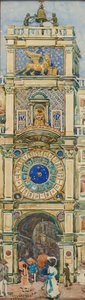 Uhrturm, Markusplatz, Venedig autorstwa Maurice Prendergast
