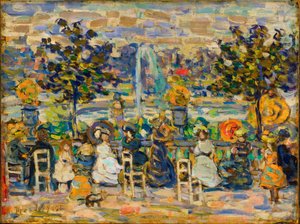 W Ogrodach Luksemburskich autorstwa Maurice Prendergast