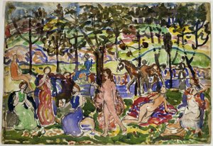 Scena w parku autorstwa Maurice Prendergast