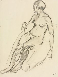 Siedząc nago autorstwa Maurice Brazil Prendergast