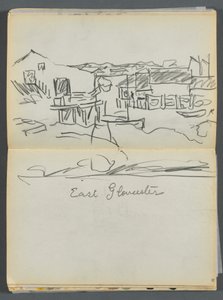 Szkicownik - The Granite Shore Hotel, Rockport, strona 080 i 81: "East Gloucester"