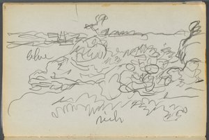 Szkicownik - Granite Shore Hotel, Rockport, strona 121: Shore autorstwa Maurice Prendergast