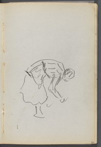 Szkicownik, The Dells, nr 127, strona 089: Zginająca się postać autorstwa Maurice Prendergast