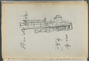 Szkicownik, The Dells, nr 127, strona 186: Dok autorstwa Maurice Prendergast