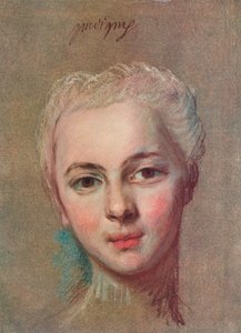 Mademoiselle Puvigny, ok. 1749 autorstwa Maurice Quentin de La Tour