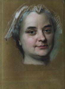 Portret Madame Pèlerin. autorstwa Maurice Quentin de La Tour