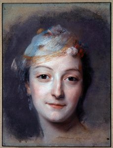 Portret Mademoiselle Marie Fel (1713-1794) Pastelowy obraz Maurice