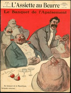Okładka „L’Assiette au Beurre”, numer 498, Satyryczna w kolorach autorstwa Maurice Radiguet
