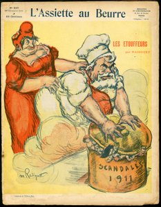 Okładka „L’Assiette au Beurre”, numer 557, Satyryczna w kolorach autorstwa Maurice Radiguet