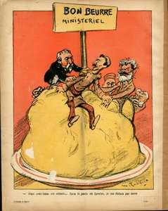 Talerz Maślany, numer 188, kolor satyryczny autorstwa Maurice Radiguet