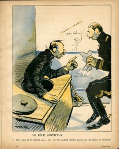 Talerz Maślany, numer 188, kolor satyryczny autorstwa Maurice Radiguet