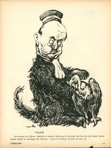 Talerz Maślany, numer 191, w kolorze satyrycznym autorstwa Maurice Radiguet