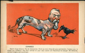 Talerz Maślany, numer 191, w kolorze satyrycznym autorstwa Maurice Radiguet