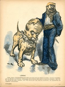 Talerz Maślany, numer 191, w kolorze satyrycznym autorstwa Maurice Radiguet