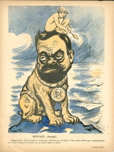 Talerz Maślany, numer 191, w kolorze satyrycznym autorstwa Maurice Radiguet