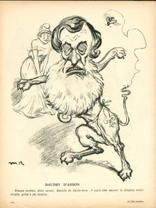 Talerz Maślany, numer 191, w kolorze satyrycznym autorstwa Maurice Radiguet