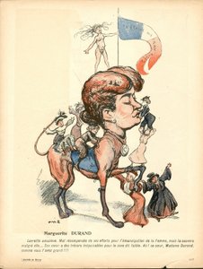 Talerz Maślany, numer 191, w kolorze satyrycznym autorstwa Maurice Radiguet
