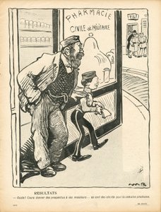 Talerz Maślany, numer 207, w kolorze satyrycznym autorstwa Maurice Radiguet