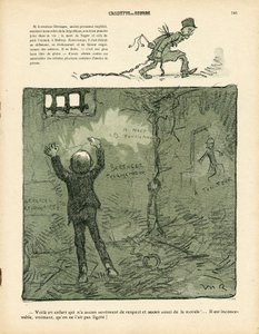 Talerz Maślany, numer 411, w kolorze satyrycznym autorstwa Maurice Radiguet