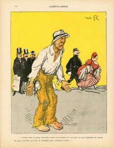 Talerz Maślany, numer 468, w kolorze satyrycznym autorstwa Maurice Radiguet