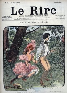 Summer Plaisirs - Dwoje zakochanych zaskakuje w lesie przechodzień - Lustracja Maurice