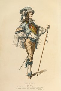 Kostium do roli Don Juana, ok. 1868 r. (rycina) autorstwa Maurice Sand