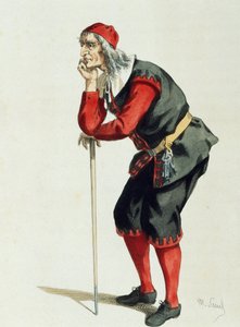 Don Pancrazio Cucuzziello, autorstwa Maurice Sand (1823-1889) autorstwa Maurice Sand