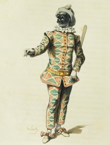 Arlekin w 1671, Maurice Sand (1823-1889) autorstwa Maurice Sand