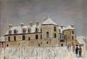 Zamek Clos Vougeot autorstwa Maurice Utrillo