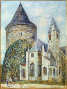 Zamek w Châteaudun autorstwa Maurice Utrillo