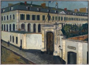 Szpital wojskowy Saint-Martin autorstwa Maurice Utrillo