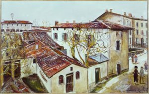 Plebania świętego księdza z Ars autorstwa Maurice Utrillo