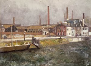 Kanał Saint-Denis autorstwa Maurice Utrillo