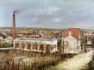 Fabryka w Sannois autorstwa Maurice Utrillo