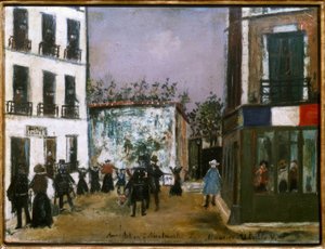 Aresztowanie na Montmartre autorstwa Maurice Utrillo