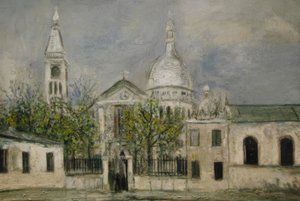 Kościół św. Piotra w Montmartre autorstwa Maurice Utrillo