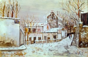 Montmartre, ulica Saint-Vincent autorstwa Maurice Utrillo