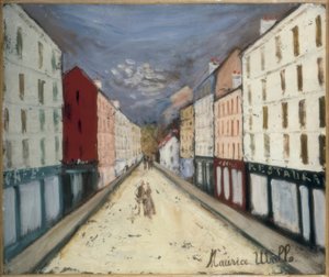 ulica Pariser Straße autorstwa Maurice Utrillo