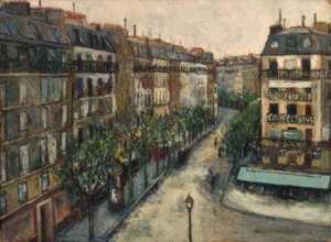 Ulica Custine w Montmartre autorstwa Maurice Utrillo