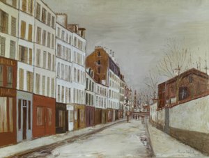 Ulica Poissonniers autorstwa Maurice Utrillo