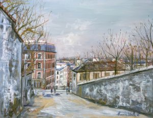 Ulica Mont-Cenis autorstwa Maurice Utrillo