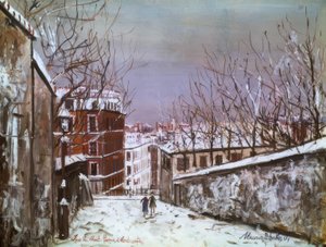 Ulica Mont-Cenis na Montmartre autorstwa Maurice Utrillo