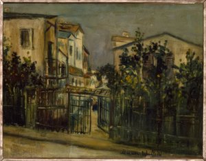 Scena uliczna Montmartre autorstwa Maurice Utrillo