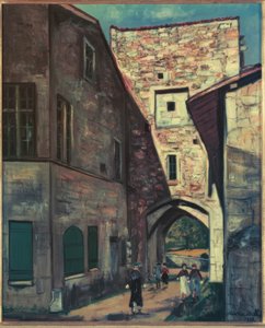 Tor w Pérouges autorstwa Maurice Utrillo