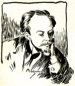 Gustave Le Rouge, ok. 1899 (grawerowane drewno) autorstwa Maurice Walter Edmond de Lambert