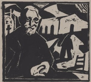 siedzący mężczyzna autorstwa Maurits de Groot (signed by artist)