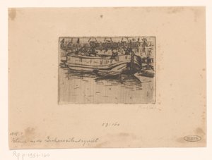 Łódź w Bickersgracht, Amsterdam