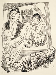 W nocy autorstwa Max Beckmann